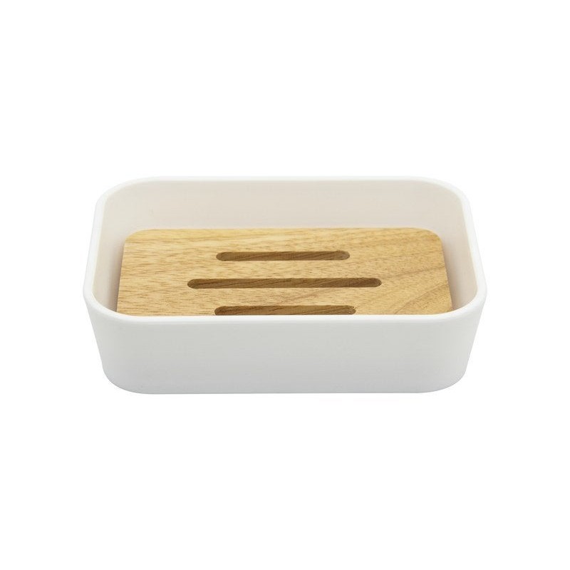 Porte-savon plastique SENSEA Scandi, blanc