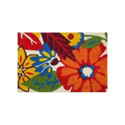 Tapis coloris assortis rectangulaire, l.40 x L.60 cm Flowers