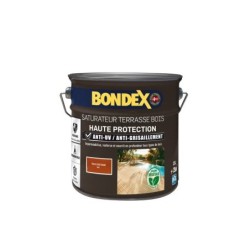 Saturateur terrasse bois haute protection BONDEX, teck, mat 2.5 L