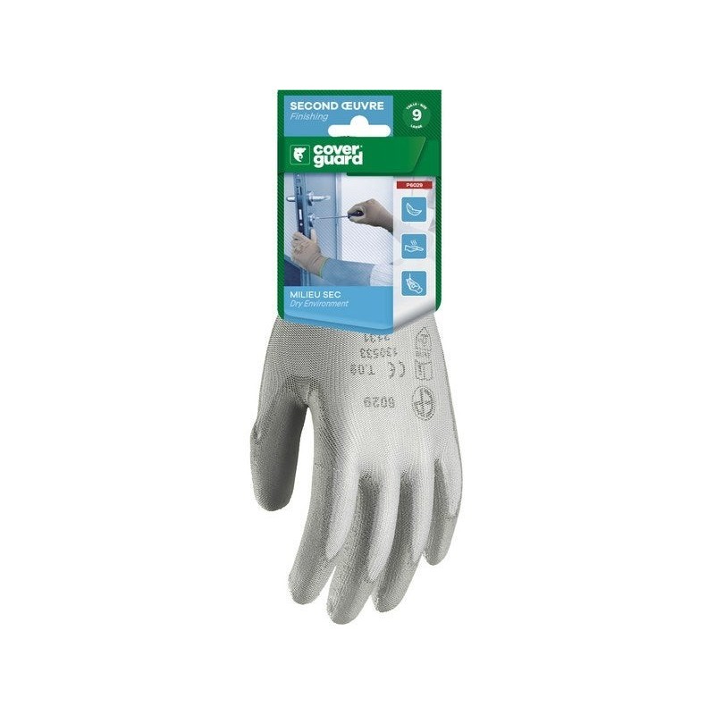 Gants multiusage (petits travaux) en polyester P6031, taille 11