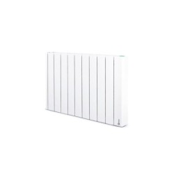 Radiateur electrique connecte a inertie fluide 1500 W ROINTE Belize carre blanc