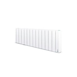 Radiateur electrique connecte a inertie fluide 1300 W ROINTE Belize bas blanc