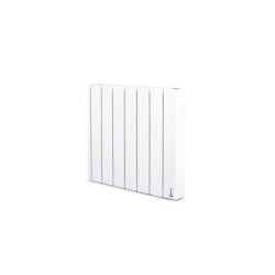 Radiateur electrique connecte a inertie fluide 750 W ROINTE Belize carre blanc