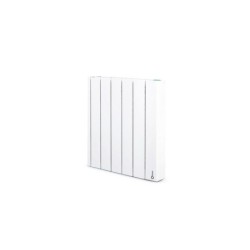 Radiateur electrique connecte a inertie fluide 500 W ROINTE Belize carre blanc