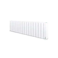 Radiateur electrique connecte a inertie fluide 1500 W ROINTE Belize bas blanc