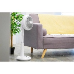 Ventilateur sur pied, OHYAMA, Stf-dc18t blanc 25 W, diam.25 cm