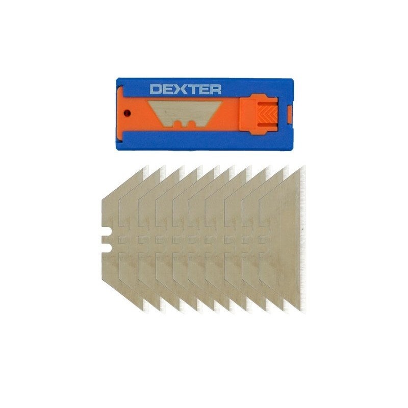 Lot de 10 lames de cutter trapèze DEXTER