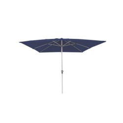 Parasol droit carré, NATERIAL Aura, L.285 x l.285 cm, bleu