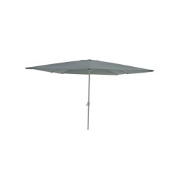 Parasol droit carré, NATERIAL Aura, L.285 x l.285 cm, vert