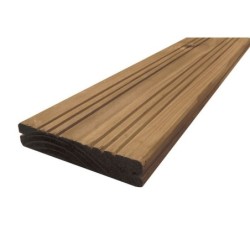 Lame de terrasse douglas 2500x140x27mm bois marron classe 3