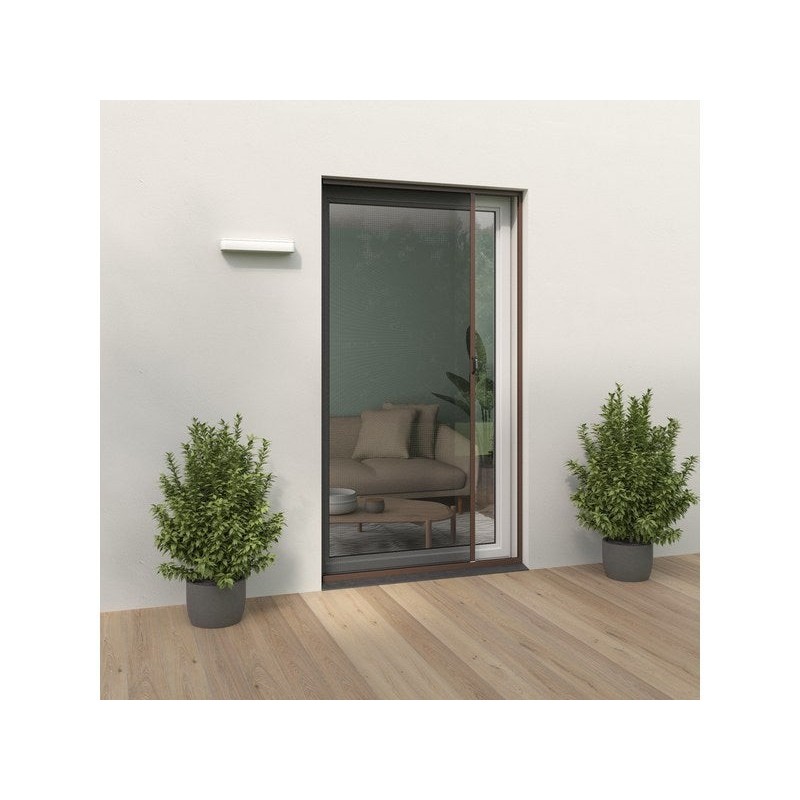 Moustiquaire pour porte-fenêre à enroulement latéral MOUSTIKIT H.230 x l.140 cm