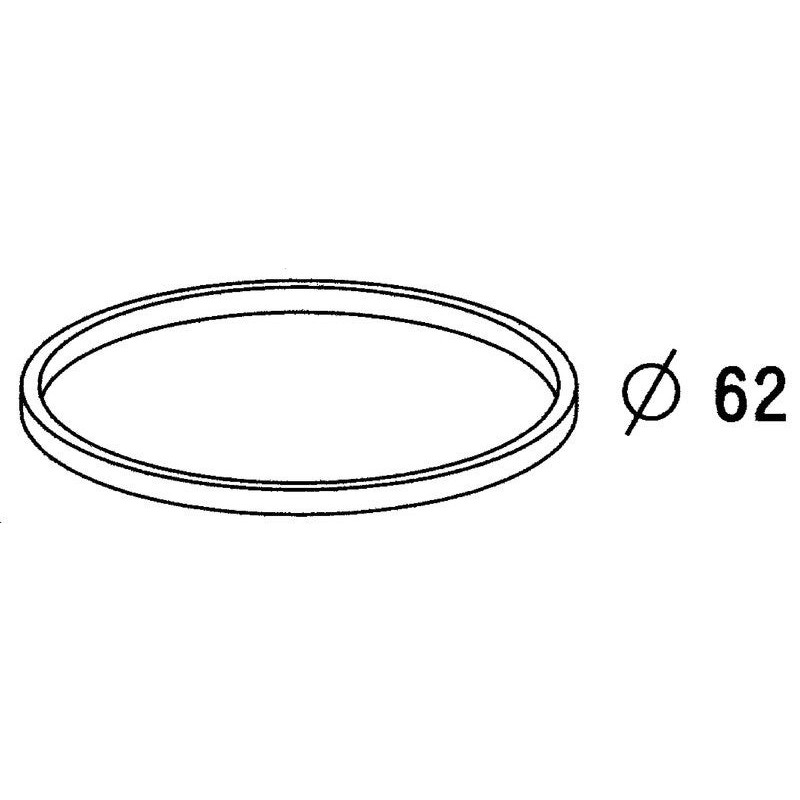 Joint de culot pour siphon, 62 x 58 x 3 mm