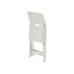 Chaise de jardin Gilda en résine injectée blanc