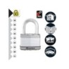 Cadenas à clé en acier laminé, MASTER LOCK, l.64 mm