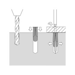 Lot de 15 chevilles à expansion crampon SCELL-IT, diam. 8 x L.32 mm