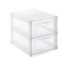 Tour de rangement Orgamix plastique , l.36.5 x P.25.5 x H.26 cm