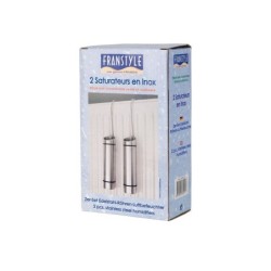 Lot de 2 saturateurs tube inox inox, 300 ml