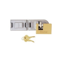 Porte-cadenas avec cadenas en acier cémenté, MASTER LOCK, 160 mm