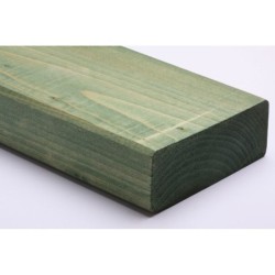 Lisse basse sapin (épicéa) traité, raboté, 45x120 mm, long 3 m, chx 2, cl 3