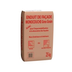 Enduit monocouche blanc PRB 25 kg