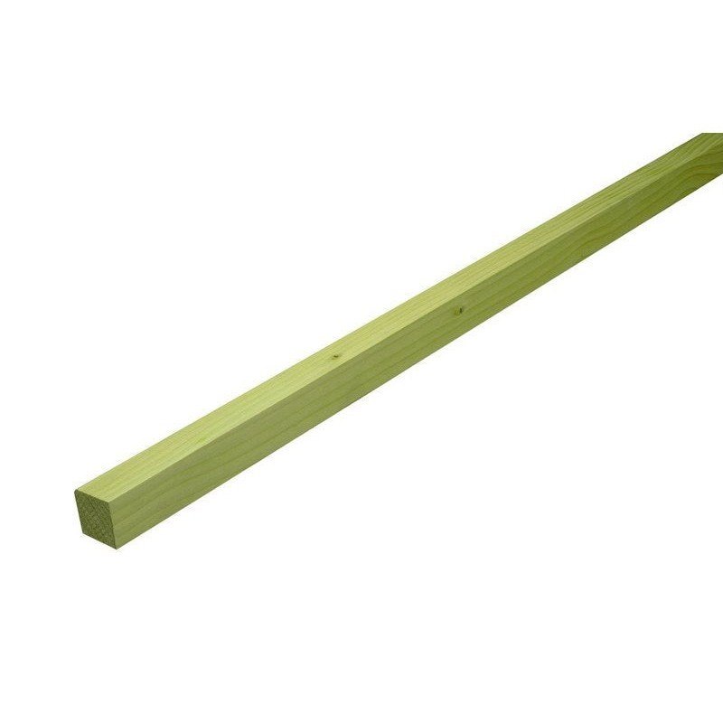 Baguette d'angle rentrant épicéa 30 x 30 vert 2.5 m