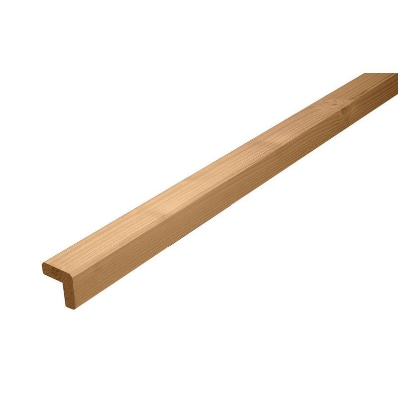 Baguette d'angle sortant épicéa 47 x 47 marron 2.5 m