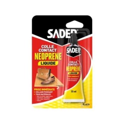 Colle d'assemblage contact neoprene liquide sader beige tube 55ml