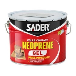 Colle d'assemblage contact neoprene gel sader beige boite metal 2l5