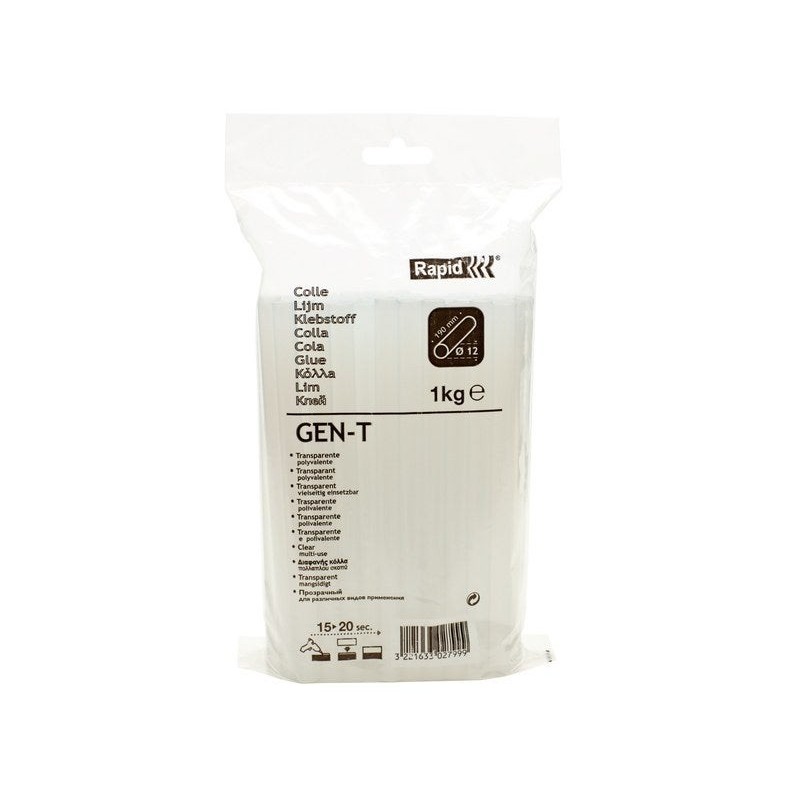 Bâton De Colle Pour Papier, Carton, Textile Et Bois Rapid Gen-T, 1 Kg