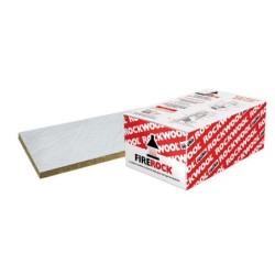 Laine de roche Firerock en panneau, ROCKWOOL, L.1 x l.0.60 m x Ep. 30 mm