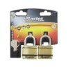 Lot de 2 cadenas à clé en  acier laminé, MASTER LOCK, l.45 mm