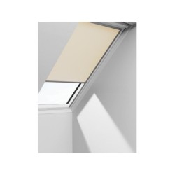 Store fenêtre de toit VELUX occultant manuel beige DKL MK04, cadre gris