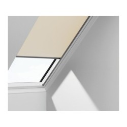 Store fenêtre de toit VELUX occultant manuel beige DKL SK06, cadre gris