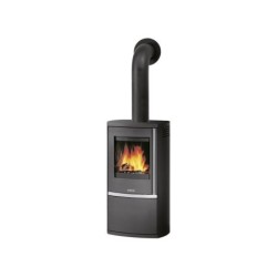 Poêle à bûche JUSTUS Reno r noir, 6 kW