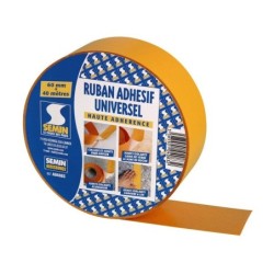 Ruban adhésif universel haute adhérence, pare vapeur, SEMIN, 60 cm x 40 ml