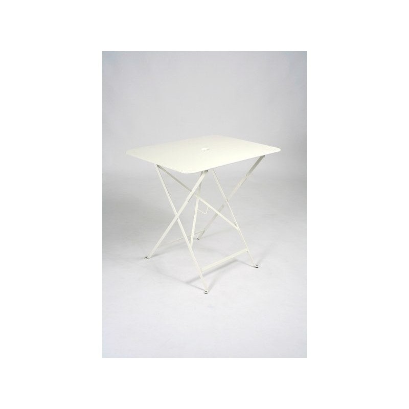 Table de jardin FERMOB Bistro rectangulaire blanc 2 personnes