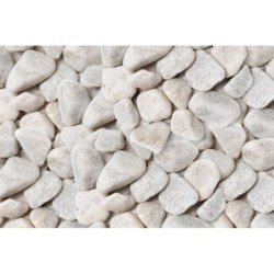 Galets marbre blanc 25/40mm, 15 kg