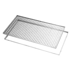 Grille caillebotis et cadre acier galvanise l.80 x L.50 cm MEA