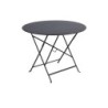 Table de jardin FERMOB Bistro rond noir 4 personnes