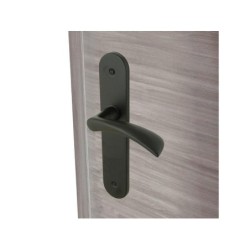 Lot de 2 poignées de porte Azur sans trou, CHRISLIGNE, aluminium entraxe 165 mm