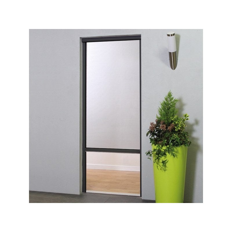 Moustiquaire grise pour porte H.230 x l.150 cm