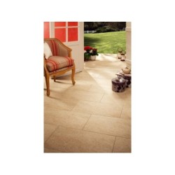 Carrelage sol exterieur forte effet pierre beige Stone edge l.30 x L.60 cm