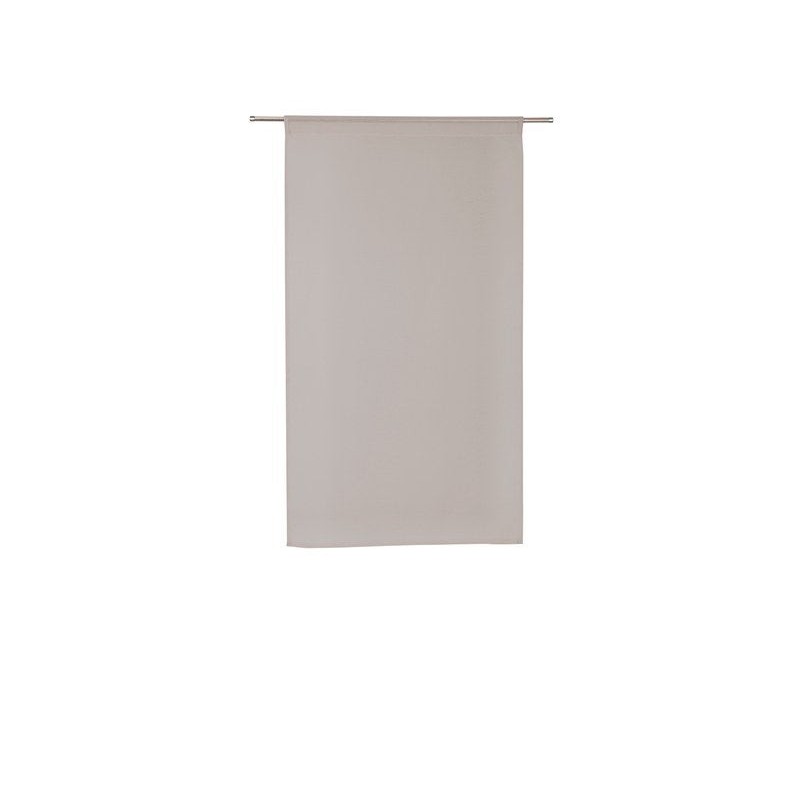 Paire de vitrages tamisant Leo gris poivre n5 l. 60 x H. 120 cm