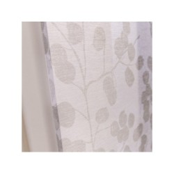 Vitrage tamisant Empreinte blanc l. 80 x H. 160 cm