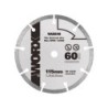 Disque diamant plein pour materiaux de construction WORX Wa5048, Diam.115x1.6 mm