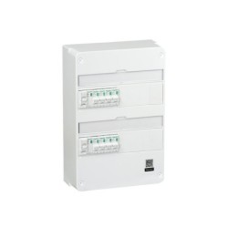 Tableau électrique équipé précâblé T1-T2 2 rangées Resi9 XP, SCHNEIDER ELECTRIC