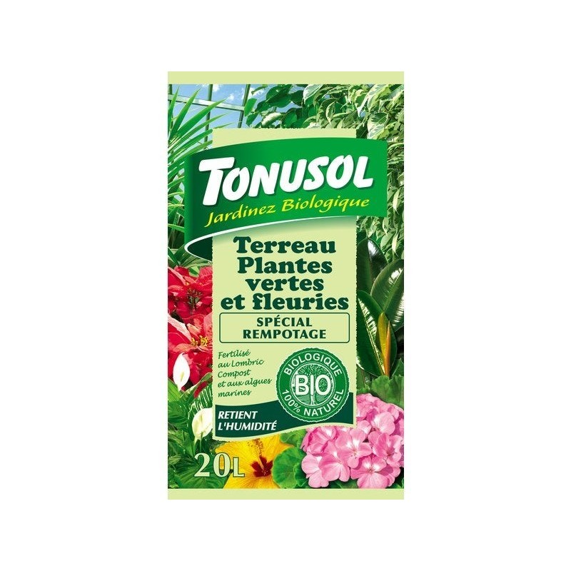 Terreau plantes de la maison TONUSOL 20 L