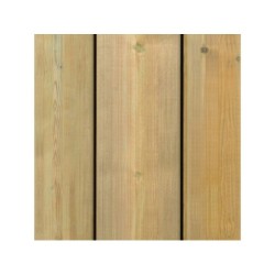 Planche de bois en pin, L.240 x l.14.5 cm x Ep.35 mm vert