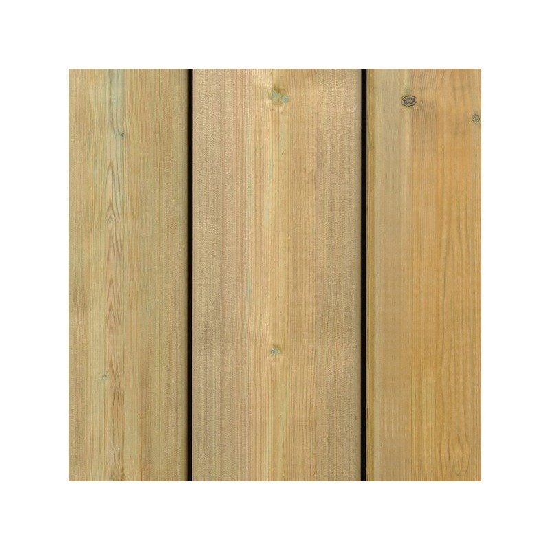 Planche de bois en pin, L.240 x l.14.5 cm x Ep.35 mm vert