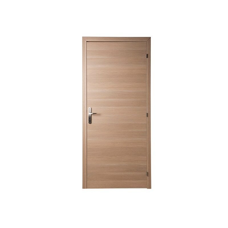 Bloc-porte fin de chantier MDF Madrid 2 H.204 x l.83 cm, poussant droit